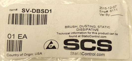 SCS STATIC CONTROL SV DBSD1 DISSIPATIVE STATIC Dusting Brush