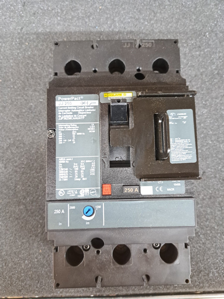 New, Square D, JJP36250CAAUAYP, JJ 250 Amp PowerPact Circuit Breaker