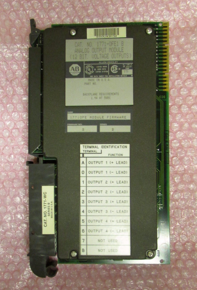ALLEN BRADLEY 1771 0FEI Series B  Analog Output Module