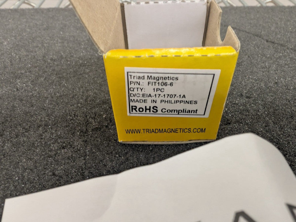 New, Triad Magnetics, FIT106-6, IND 35UH 9.7A TOROID - Lot of 6pcs