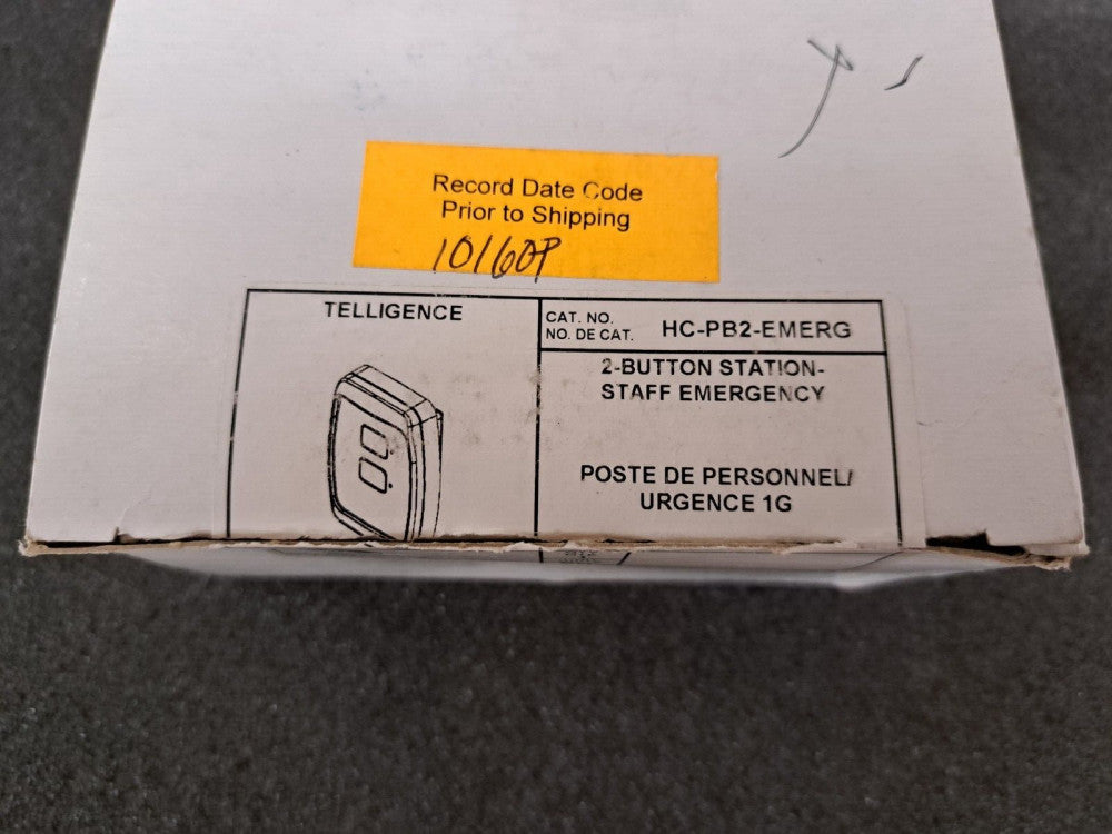 New, GE, HC-PB2-EMERG, 2-Button Station, Staff Emergency