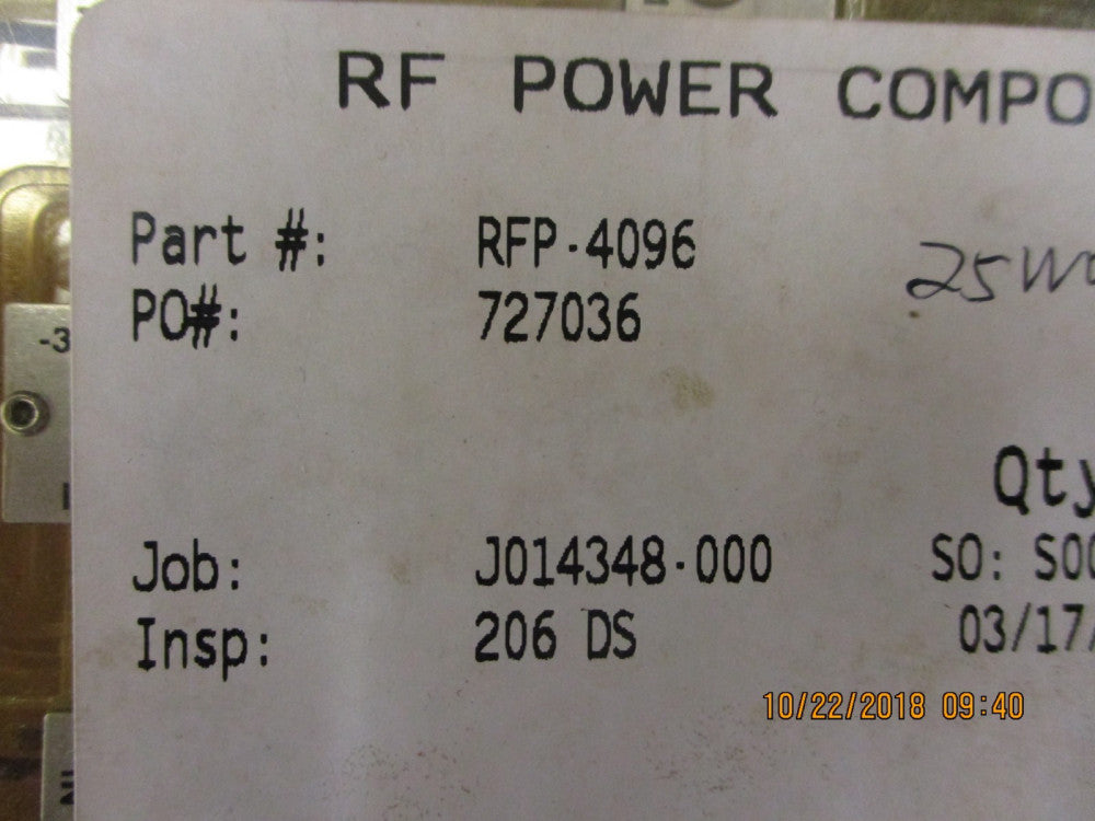 RFP-4096 RF Power Components RF Power Module BRAND NEW!