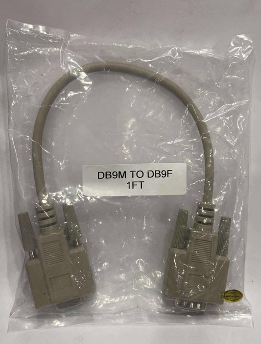DB9M to DB9F 1FT Beige Cable