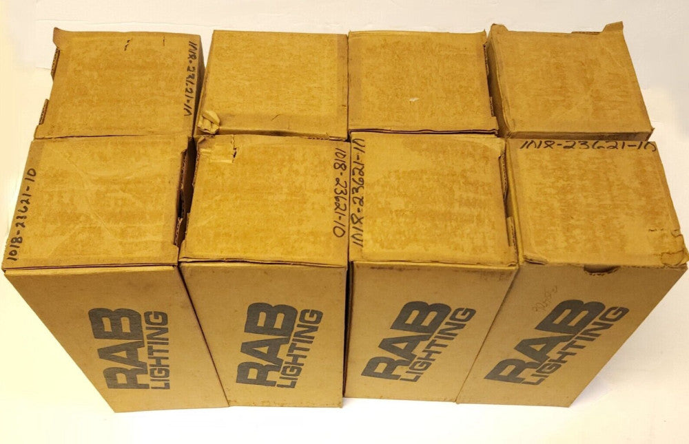 LOT OF 8 RAB Lighting PH CO GL100 Vaporproof Clear GLOBE for VP100