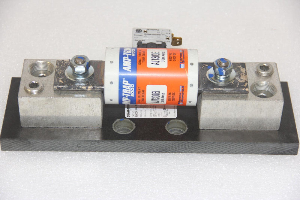 FERRAZ SHAWMUT AJT300EI 300A Industrial Fuse with Marathon 6J400A1BM FBD Base