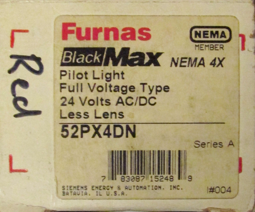 SIEMENS FURNAS  Black Max Pilot Light 24V 52PX4DN
