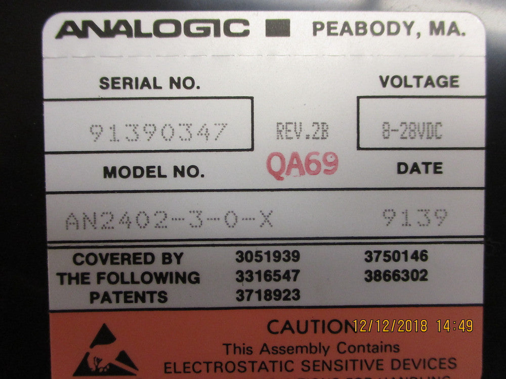 AN2402-3-0-X ANALOGIC THERMOCOUPLE Champion Series METER - 8-28vdc BRAND NEW!